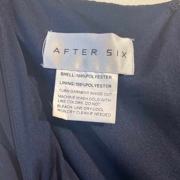 𝅺after Six Chiffon Gown in midnight - Picture 12 of 13